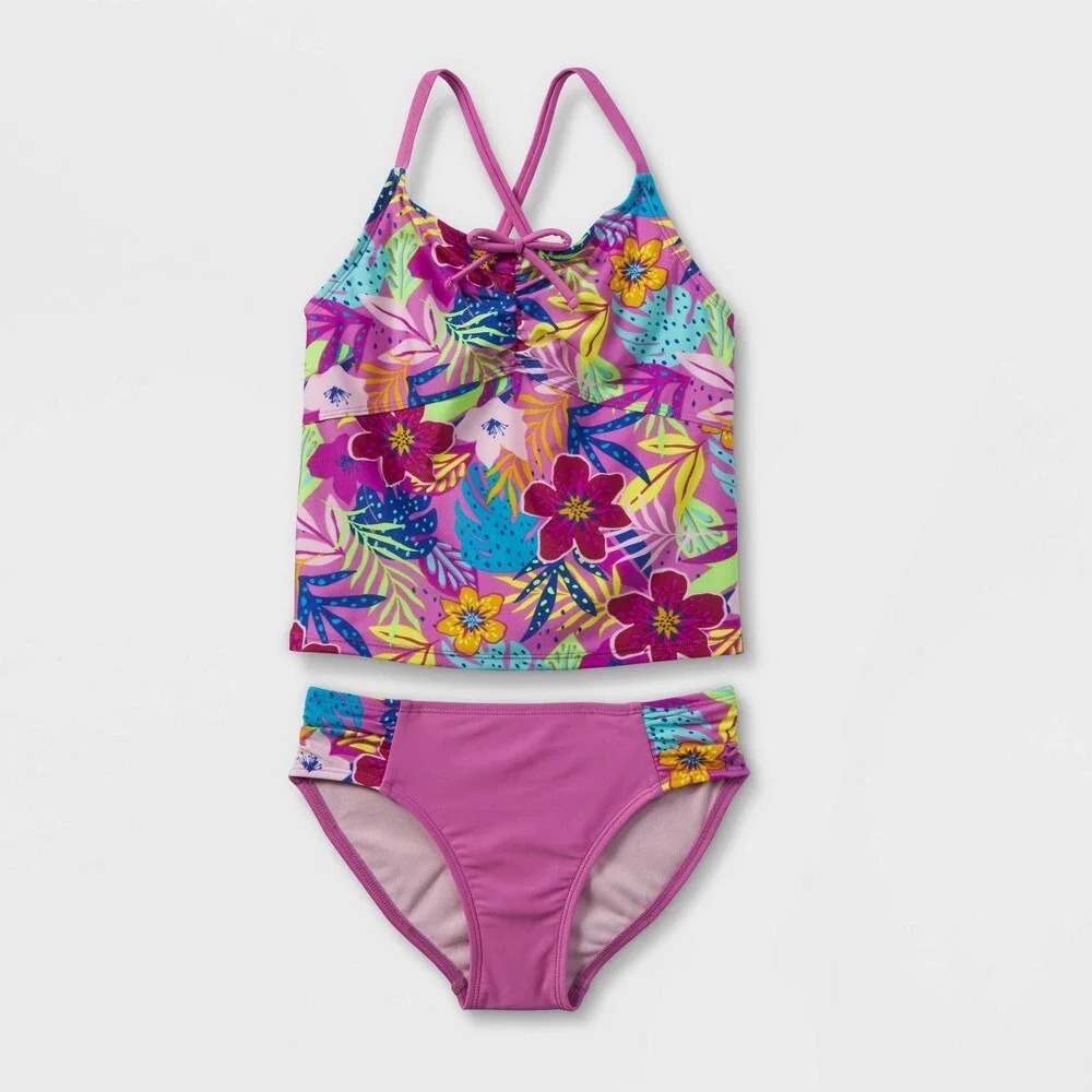 Girls' Floral Print 2pc Bikini Set - Cat & Jack™